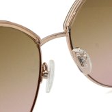 ゲス GUESS サングラス ノーズパッド UVカット アイウェア キャットアイ フォックス GU7736/S 57G 58 メンズ レディース ユニセックス シャイニーベージュ+ライトブラウングラデーションピンク 海外正規品
