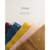 カシミヤ マフラー レディース カシミアマフラー カシミヤマフラー レディースマフラー カシミヤ100％ ラインストーン 無地 単色 女性 秋冬 ギフト プレゼント 7F (02000201r)