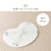 テーブル 折れ脚 フリー ビーンズ型 メラミン製 リビング シンプル リビング学習 作業台 猫脚 折りたたみ センター 折り畳み かわいい 一人暮らし 女の子 ビーンズ