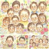 卒寿のギフトに、大切なひとを似顔絵にしませんか。初めての似顔絵注文でも安心です。 似顔絵 卒寿 プレゼント 贈り物 名入れ 手描き ギフト 卒寿 米寿 長寿 記念 大人数 おじいちゃん 祖父母 おばあちゃん 修正無料 名入れ 下書き確認 かわいい 宝物 一生もの 実績多数 90歳 一生もの 長寿祝い 卒寿 白寿祝い 結婚祝い ホワイトデー カラフル サプライズ バレンタインデー