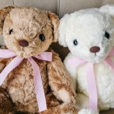 シュガーベビー体重ベア1体｜お名前を大きく刺繍できる命名ギフト｜出産祝い・1歳誕生日に