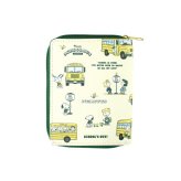 スヌーピー コンパクトマルチポーチ(Schoolfriend) Preppystyle schoolbus SNOOPY