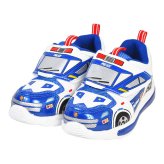 光る靴 スニーカー キッズ 男の子 16cm 17cm 18cm トミカ TOMICA パトカー 消防車 子供 子ども キッズシューズ 靴 軽量 かっこいい ピカピカ 光る 運動靴 やわらかい 軽い 車 好き 赤 黒 白 孫 息子 男子 誕生日 クリスマス プレゼント 幼稚園 小学生 通園 通学