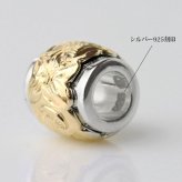 ハワイアンジュエリー ネックレス シルバー バレル シルバー ネックレス バレル 2トーン イエローコーティング シンプル シルバー925 ギフトラッピング可能 チェーン 長さ選べる メンズ レディース プレゼント ハロウィン 【品番：CG-SP3211】