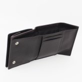 モンテスピガ　monte SPIGA　コンパクト財布　MOSMSP301DBR　ダークブラウン　濃茶　シュリンクレザー　牛革　三つ折り財布　トライフォード ウォレット