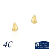【無料ラッピング】  ヨンドシー 4℃ K18イエローゴールド ピアス しずく ダイヤモンド ブランド 正規品 新品 ギフト プレゼント 人気 おすすめ 誕生日 記念日 クリスマス 送料無料
