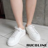 ルコライン スニーカー ルコライン 靴 RUCO LINE RUCO-002GO CALF PU LUX ホワイト 白 / かかと ゴールド 合皮 無地 ローカット ファスナー無し ルコライン レディース シューズ RUCO LINE ルコラインスニーカー フラットソール 新作 取扱店 京都 母の日