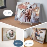 ニス加工あり) 木製パネル フォト ウッドパネル 写真 オーダー 選べる8サイズ 印刷 アート ファブリックパネル インテリア 高品質 送料無料 壁掛け 立て掛け イズミダイシ プレゼント ギフト ベビー お祝い 七五三  百日祝い