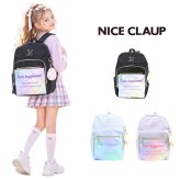 NICECLAUP アンブル デイパック 15L リュックサック 大容量 かばん カバン 鞄 バッグ 普段使い 使いやすい キッズ 女の子 ギフト プレゼント ブラック nc425