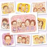 喜寿祝い プレゼント 似顔絵 贈り物 ギフト 手描き 名入れ 喜寿 77歳 長寿祝い 誕生日 長寿 大人数 お母さん 両親 お父さん 家族 下書き確認 名入れ 修正無料 サプライズ そっくり 喜ばれる 親孝行 思い出 77歳 長寿祝い 節目 オリジナル ブライダルギフト カラフル 感謝 記念日 古希祝い 二次会 同窓会 引っ越し メモリアルギフト お祝い返し