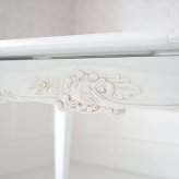 ダイニング家具 テーブル 4人 ダイニング チェア 楕円 伸縮 伸長式 5点セット BR アンティーク調 ロココ調 姫系 猫脚 ヨーロピアン 輸入家具 オシャレ クラシック かわいい 北欧