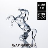 Baccarat バカラ いななく馬 名入れ 彫刻 刻印 名入れギフト プレゼント 記念品 お祝い 正規品 法人記念品 受賞 周年記念 開店祝 還暦祝 退職祝 縁起物 風水