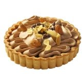 チョコレートナッツタルト 5号 直径15cm チョコタルト チョコレートタルト チョコ アーモンド チョコチップ 半熟チーズケーキ風 冷凍スイーツ 洋菓子 ケーキ ギフト お中元 お歳暮 内祝い クリスマス 誕生日 プレゼント お祝い 送料無料 ふじ食品