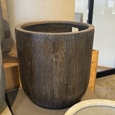 鉢カバー おしゃれ 大型 18号 13号 L M サイズ 植木鉢 KONTON コントン バルゴ ベアルート 丸型 ラウンド ファイバーストーン 軽量 室内 屋内 高級 北欧 モダン ナチュラル 観葉植物用 サボテン 多肉植物 特大 玄関 プランター 底穴なし アッシュグレー ダークグレー