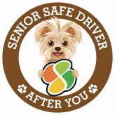 カーサイン 高齢者マーク SENIOR SAFE DRIVER ヨーチー ステッカー シール 直径13cm 肉球 日本製 車