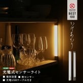 収納 人感センサーライト 室内 充電式 かげあかり06 ムサシ MUSASHI LED 電球色 USB Type-C 壁付け 石膏ボードピン マグネット脱着 物置 廊下 自動点灯 コードレス 日本製 40ルーメン 2色