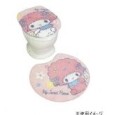 トイレマット フタカバー 2点セット マイメロディ マイスウィートピアノ 洗浄暖房用 サンリオ キャラクター グッズ トイレタリー トイレファブリック おしゃれ かわいい 新生活 ギフト サンリオ正規ライセンス品