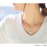 ハワイアンジュエリー ネックレス シルバー ペアネックレス 2本セット 誕生石選べるクロス 十字架 シルバー925 大人 友達 シンプル 長さ選べる cg-spm2840p カップル 夫婦 プレゼント ハロウィン 【品番：CG-SP2840P】