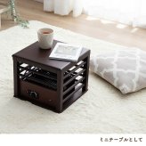 一人用こたつ 30×30cm メトロ MPQ-102B(B) コルチェヒーター 100W 天板付き 木枠 ミニこたつ 中間スイッチ 電源コード3m ブラウン コンパクト
