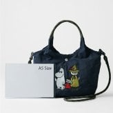 【MOOMIN】rmpk02 ショルダートートバッグ 2WAYバッグ 手持ち 斜め掛け キャラクター レディース ギフト 母の日 ネイビー