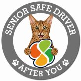 カーサイン 高齢者マーク SENIOR SAFE DRIVER オシキャット マグネット 強力 直径13cm 肉球 日本製 車 ステッカー