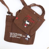 スヌーピー 2wayスクエアトートバッグ (ブラウン)  ルートート ROOTOTE SNOOPY 送料込み