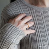 シルバー925 チェーンリング オープンリング 細身 ノットリング ゴールド シルバー オーバル 指輪 レディース 女性 金属アレルギー対応