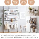 収納家具 ラック 突っ張り棚 突っ張り 幅80 壁面収納 つっぱり ウォール HEIM 木製 薄型 ウォールシェルフ 壁掛けシェルフ シェルフ 壁面 飾り棚 壁掛け棚 本棚 棚 収納 壁付け 取り付け 玄関 トイレ