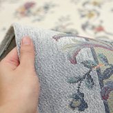 ラグ カーペット はっ水加工 ゴブランシェニール ブーケ ダイニング 模様替え おしゃれ ダイニングマット 防音 新生活 オールシーズン 撥水 滑り止め ウレタン入り 手洗いOK 約230×230cm