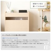収納家具 ラック ケーブルボックス 小 RTSB-H45 3色対応 収納ボックス 収納ケース ケーブル収納 電源タップ収納 ルーター収納 小物入れ 小物置き 可動棚 コード入れ ボックス 木製 シンプル おしゃれ