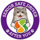 カーサイン 高齢者マーク SENIOR SAFE DRIVER セルカークレックス マグネット 強力 直径13cm 肉球 日本製 車 ステッカー