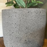鉢カバー おしゃれ 大型 軽量 17号 14号 丸型 KONTON コントン パボ ミドル L Mサイズ 高級 北欧 モダン ナチュラル 室内 屋内 観葉植物用 多肉植物 サボテン シンボルツリー 特大 底穴なし 玄関 リビング プランター 深型 オフホワイト ブラウン グレー