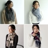 ＜刺繍納期注意＞カシミヤ ブレンド レディースマフラー チェック 無地 【ネコポスで送料無料】 【名入れ刺繍可能】 ブランド Filomo 秋 冬 カシミヤ混 カシミヤ マフラー ウール ストール 男女兼用 ユニセックス 厚手 あたたかい プレゼント ギフト 7F (02000323r)