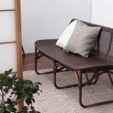 ソファ 座椅子 ベンチ ダイニングベンチ ラタン おしゃれ ラタン手編み カウチ シリーズ ラタンベンチ シンプル幅160 奥行き60 高さ75cm チェア 和風 天然木 2人掛け リビングチェア 椅子 食卓椅子 長椅子