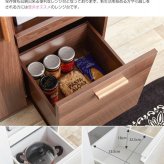 食器棚 キッチン収納 キッチンカウンター レンジボード レンジ台 幅80cm おしゃれ 大型レンジ対応 コンセント付き シンプル 北欧 ブラウン 台所収納 家電収納 安い80 カウンターレンジ ：