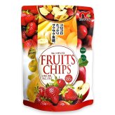 　日東フーズアライアンス フルーツチップス 165g(いちご、黄桃、りんご、バナナ) チャック付き おやつ トッピング 植物性乳酸菌K-1配合 #76478 )