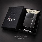 ZIPPO アーマー ジッポ ライター サテン＆ミラー スタンダード 彫刻 両面加工 ブラック かっこいい ギフト 重厚 動画有り シンプル おしゃれ 高級 メンズ プレゼント