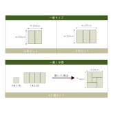 夏ラグ 夏用カーペット 置き畳 半畳 国産 い草 簡単 和室 約82×82cm 9枚組