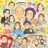 誕生日のお祝いに、一度贈ると、また頼みたくなる似顔絵です。 似顔絵 古希祝い ギフト 手描き 名入れ 贈り物 プレゼント 誕生日 お祝い 敬老の日 長寿 記念日 大人数 祖父母 家族 ご両親 名入れ 下書き確認 修正無料 一生もの サプライズ 親孝行 そっくり 古希祝い 宝物 70歳 傘寿 白寿祝い 感動 快気祝い メモリアルギフト 応援 喜寿祝い お祝いの品 感謝の品 オリジナル 長寿祝い