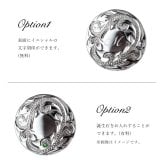 ハワイアンジュエリー カフリンクス カフスボタン スーツ シャツ Yシャツ ラウンド 刻印 無料 誕生石入れ可 シルバー925 ロジウムコーティング 結婚式 結婚 ビジネス BY THE SEA バイザシー 彼氏 夫 男性 メンズ 誕生日 プレゼント ハロウィン 【品番：SCB2201】