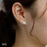 セカンドピアス つけっぱなし k18 k14 18金 小鳥 ハッピー バード 鳥 軸太0.65mm ポスト9mm レディース シンプル プレゼント