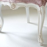 テーブル 姫系 カフェ チェア 2人 ジュリア 幅53cm ３点セット ブラウン アンティーク調 ロココ調猫脚 ヨーロピアン 輸入家具 オシャレ ティー クラシック 新生活