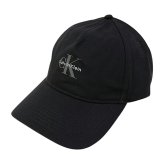 カルバンクライン Calvin Klein(CK) キャップ 帽子 ロゴ モノグラム 4G5032G 001 MONOLOGO PRINTED BASEBALL CAP メンズ レディース ユニセックス ブラック