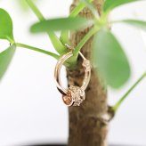 ハワイアンジュエリー フープピアス ピアス ピンクゴールド ピアス 外径15mm クロッシングピアス ハイビスカス 透かし バレル 樽 ゴールド 揺れる 片耳(1個)購入可 K14ピンクゴールド 14K 20G ゲージ BY THE SEA バイザシー プレゼント ハロウィン 【品番：GE222R】