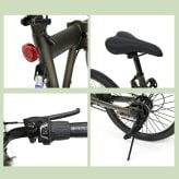 自転車 折り畳み MIMUGO ミムゴ ACTIVEPLUS ノーパンク20インチ折畳み自転車 6段変速機搭載 MG-AP206NBZ【代引不可】【メーカー直送】