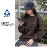 【予約】GERRY ジェリー スウェット トレーナー レディース メンズ gea-m0032 裏起毛 バックプリント 長袖 刺繍 クルーネック 防寒 ビッグシルエット オーバーサイズ アメカジ アウトドア ストリート カジュアル M L LL 2026FW  別注