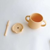 [ 名入れOK ] ベビーセット 2wayマグ 歯固めおもちゃ トイホルダー くま柄ガーゼ 出産祝い ギフトセット プレゼント