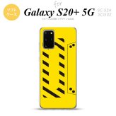 SC-52A SCG02 Galaxy S20+ 5G スマホケース ソフトケース カセットテープ 黄 メンズ レディース nk-s20p-tp190