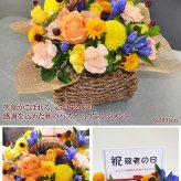 敬老の日限定 秋の彩りバスケットアレンジ 敬老の日 ギフト 花 プレゼント フラワーアレンジメント 敬老の日ギフト