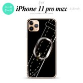 iPhone11ProMax iPhone11pro max スマホケース ハードケース ベルト 黒 メンズ レディース nk-i11pm-326